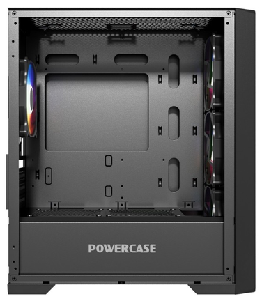 Корпус;mATX;Powercase;ByteFlow Micro Black 105977