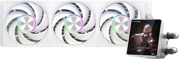 Система;охлаждения;жидкостная;PCCooler;DT360;ARGB;Display;WH 107110