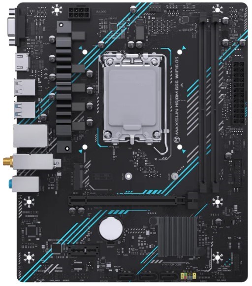 Материнская;плата;mATX;MAXSUN;MS-H610M;666;WIFI6;D5 107488