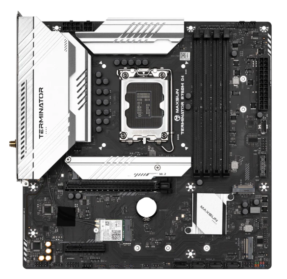 Материнская;плата;mATX;MAXSUN;Terminator;B760M;D4;WIFI6E 107536