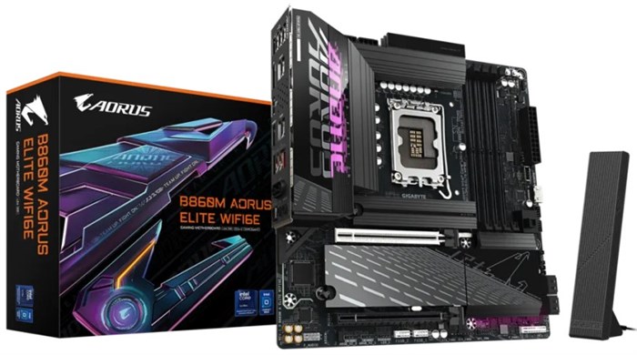 Материнская;плата;mATX;GIGABYTE;B860M;AORUS;ELITE;WIFI6E 107631