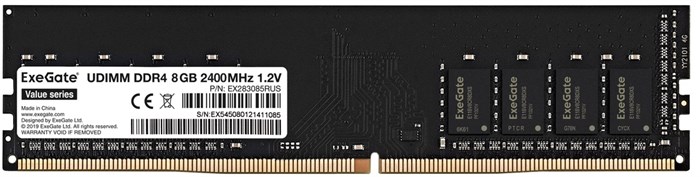 DDR4;8GB;Exegate;Value 107754