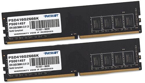 DDR4;16GB;(2*8GB);Patriot;Memory;PSD416G2666K 107782