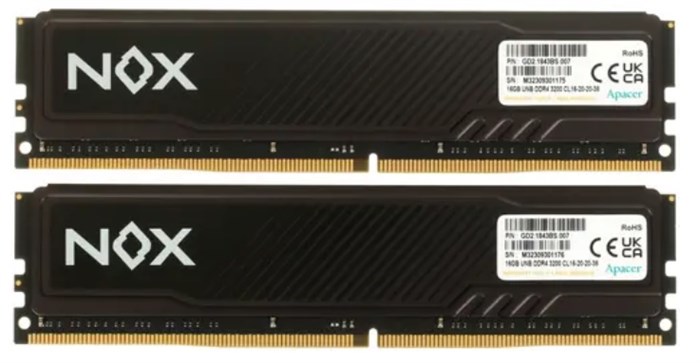 Модуль;памяти;DDR4;32GB;(2*16GB);Apacer;AH4U32G32C28YMBAA-2 107922