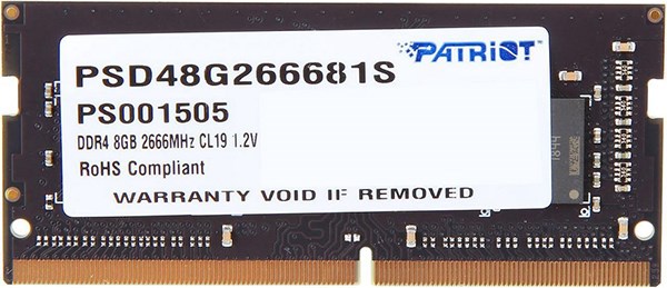 SODIMM;DDR4;8GB;Patriot;Memory;PSD48G266681S 108839