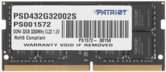 SODIMM;DDR4;32GB;Patriot;Memory;PSD432G32002S 108893
