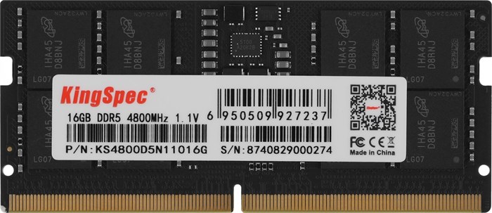 SODIMM;DDR5;16GB;KINGSPEC;KS4800D5N11016G 108923