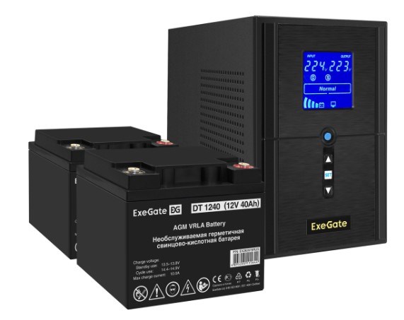 Комплект;;Exegate;SineTower;SZ-1500.LCD.AVR.2SH.1C13.USB 101474