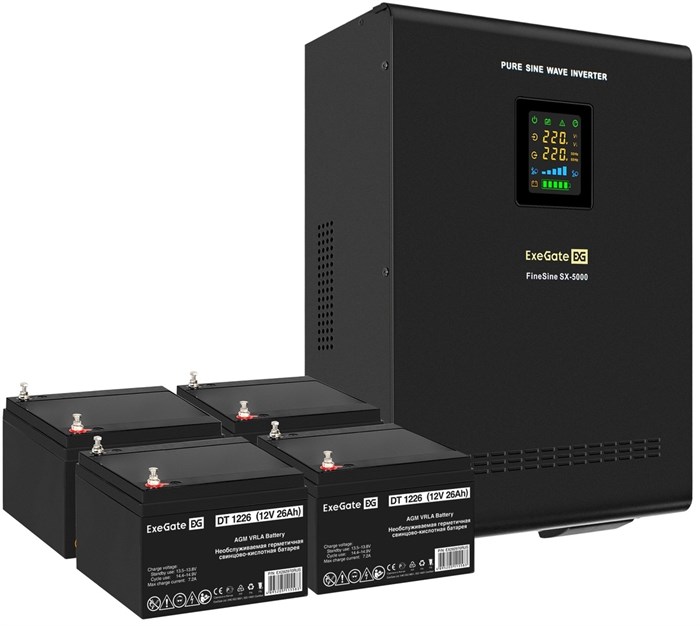 Комплект;;Exegate;FineSine;SX-5000.LCD.AVR.2SH.T 101547