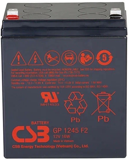 Аккумулятор;;CSB;GP1245;F2 100122