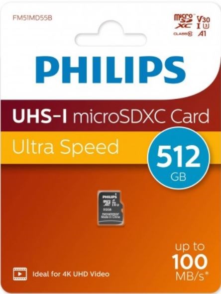 Карта;памяти;microSDXC;512GB;Philips;FM51MD55B/97 122055