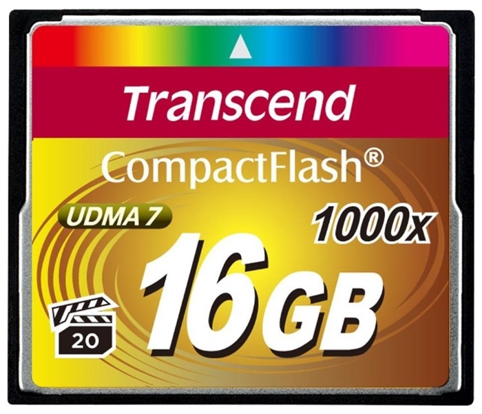 Карта;памяти;CompactFlash;16GB;Transcend;TS16GCF1000 122070