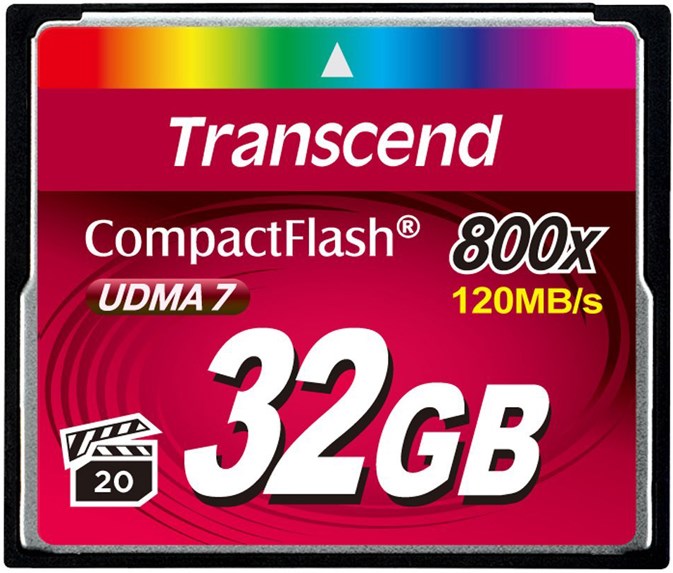 Карта;памяти;CompactFlash;32GB;Transcend;TS32GCF800 122072
