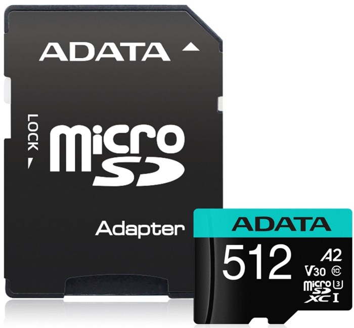 Карта;памяти;microSDXC;512GB;ADATA;AUSDX512GUI3V30SA2-RA1 122091