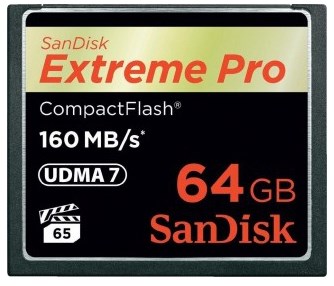 Карта;памяти;CompactFlash;16GB;SanDisk;SDCFXPS-064G-X46 122125
