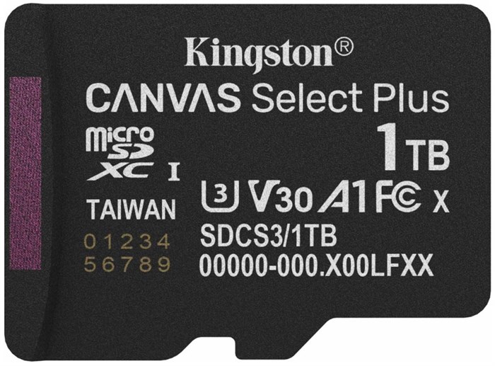 Карта;памяти;MicroSDXC;1024GB;Kingston;SDCS3/1TBSP 122126