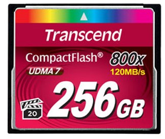 Карта;памяти;CompactFlash;256MB;Transcend;TS256GCF800 122160