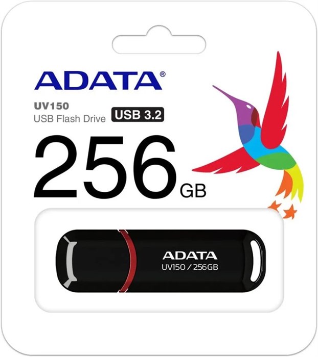 Накопитель;USB;3.2;256GB;ADATA;AUV150-256G-RBK 122188