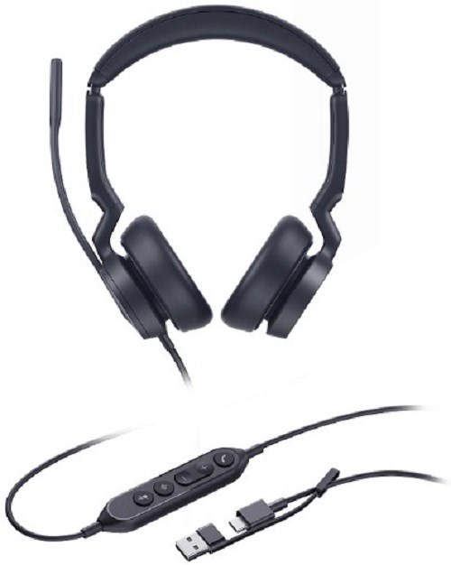 Гарнитура;проводная;Yealink;UH46;Dual;UC;USB-C/A 122560