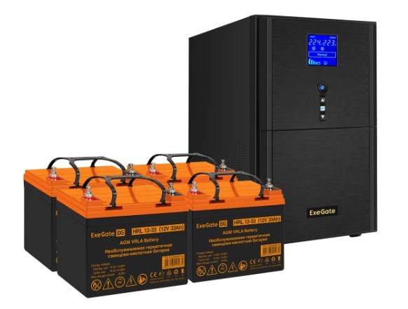 Комплект;;Exegate;SineTower;SZ-3000.LCD.AVR.3SH.1C13.RJ.USB 102454