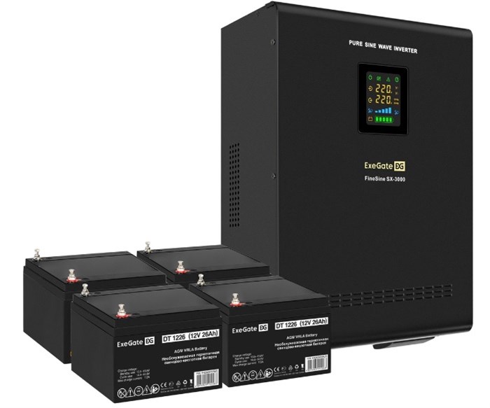 Комплект;;Exegate;FineSine;SX-3000.LCD.AVR.2SH.T 102456