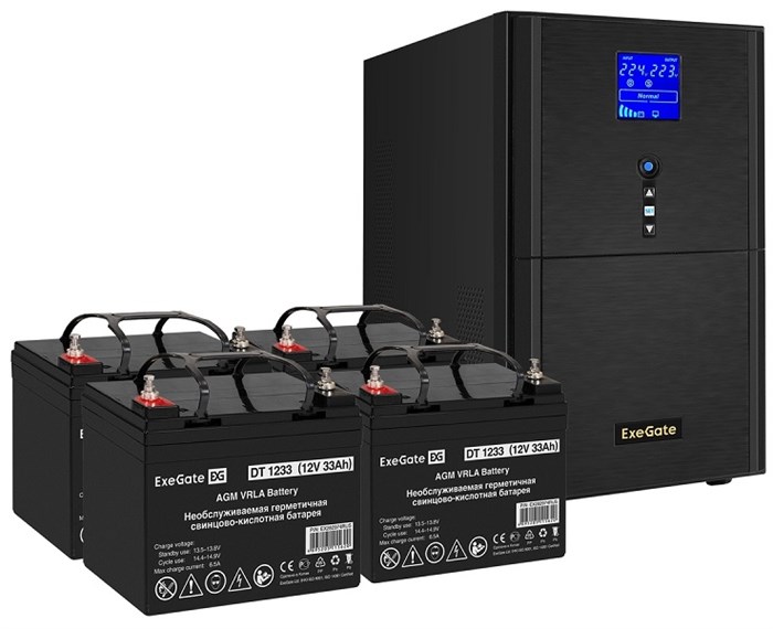 Комплект;;Exegate;SineTower;SZ-5000.LCD.AVR.2SH.1C13.T.RJ.USB 102464