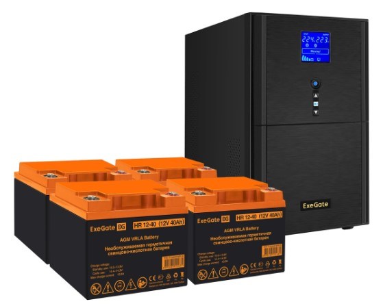 Комплект;;Exegate;SineTower;SZ-3000.LCD.AVR.3SH.1C13.RJ.USB 102466