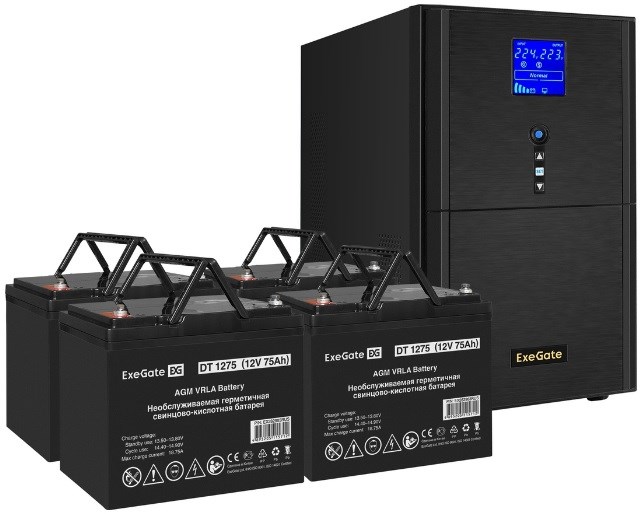 Комплект;;Exegate;SineTower;SZ-3000.LCD.AVR.3SH.1C13.RJ.USB 102482