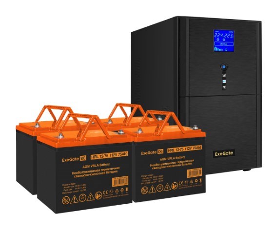 Комплект;;Exegate;SineTower;SZ-3000.LCD.AVR.3SH.1C13.RJ.USB 102483