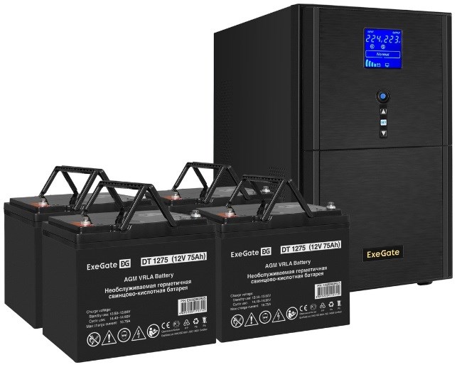 Комплект;;Exegate;SineTower;SZ-5000.LCD.AVR.2SH.1C13.T.RJ.USB 102487