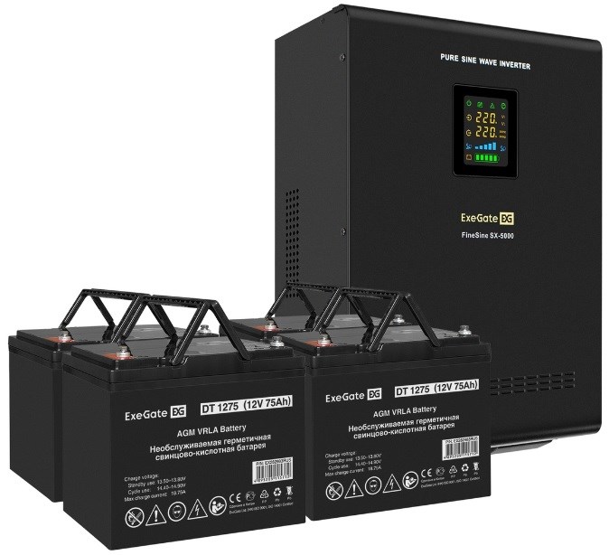 Комплект;;Exegate;FineSine;SX-5000.LCD.AVR.2SH.T 102490