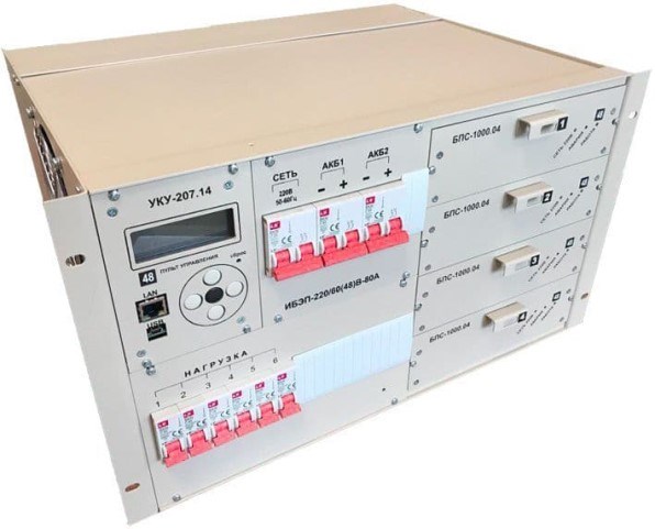 Источник;бесперебойного;питания;;СГЭП;ИБЭП-220(380)/48B-80A-4/4(1000)-6U-LAN 102631