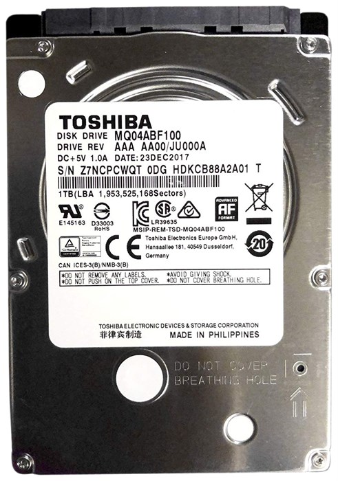 Жесткий;диск;1TB;SATA;6Gb/s;Toshiba;(KIOXIA);MQ04ABF100 102812