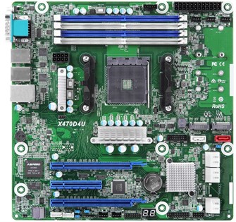 Материнская;плата;mATX;ASRock;X470D4U/VN;RTL 129683