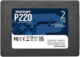 Накопитель;SSD;2.5'';Patriot;Memory;P220S2TB25;2000;ГБ 103479
