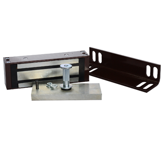 Замок электромагнитный Олевс М1-150 с уголком (коричневый) 132490