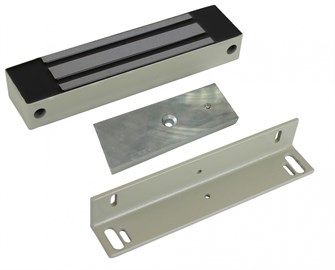 Замок электромагнитный AccordTec ML-295K с уголком (белый) 132595