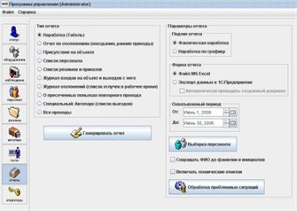 Модуль  Sigur Учет рабочего времени 133340