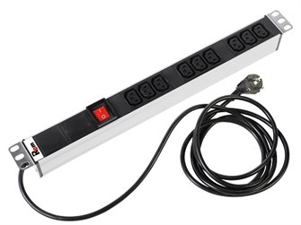 {{photo.Alt || photo.Description || 'Блок розеток 19", 9 розеток ЦМО R-16-9C13-V-440-1.8'}}