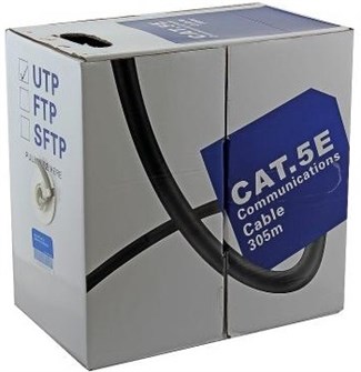 Кабель витая пара U/UTP 5e кат. 4 пары 5bites US5400-305S 137345