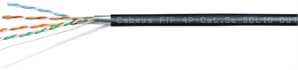 Кабель витая пара F/UTP 5e кат. 4 пары Cabeus FTP-4P-Cat.5e-SOLID-OUT-LSZH-UV-50 137361