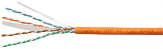 Кабель витая пара U/UTP 6 кат. 4 пары Cabeus UTP-4P-Cat.6-SOLID-LSZH-50 137375