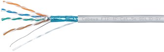 Кабель витая пара F/UTP 5e кат. 4 пары Cabeus FTP-4P-Cat.5e-SOLID-GY-100 137442