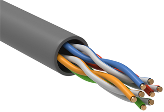 Кабель витая пара U/UTP 5e кат. 4 пары ITK LC1-C5E04-111-100 137466