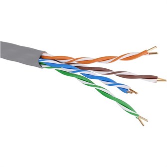 Кабель витая пара U/UTP 5e кат. 4 пары DKC RN5EUUK01GY-A 137472
