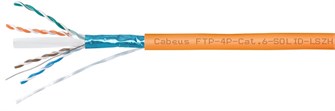 Кабель витая пара F/UTP 6 кат. 4 пары Cabeus FTP-4P-Cat.6-SOLID-LSZH-100 137548