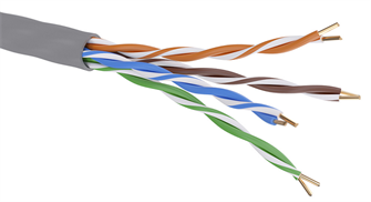 Кабель витая пара U/UTP 5e кат. 4 пары DKC RN5EUUA03GY 137607