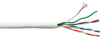 Кабель витая пара U/UTP 5e кат. 4 пары Lanmaster LAN-5EUTP-PT-LSZH-WH 137784