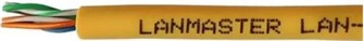 Кабель витая пара U/UTP 5e кат. 4 пары Lanmaster LAN-5EUTP-HFLT-YL 137850