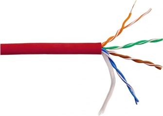 Кабель витая пара U/UTP 5e кат. 4 пары Lanmaster LAN-5EUTP-HFLT-RD 137853